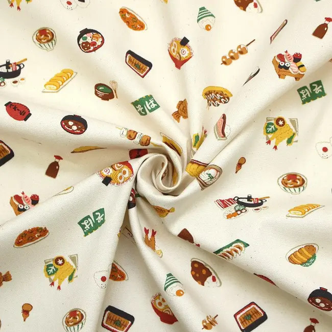 Kokka Cotton soft canvas - sushi