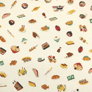 Kokka Cotton soft canvas - sushi