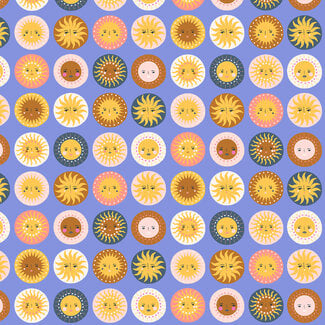 Cotton + Steel Cotton sunshine story - lavendel
