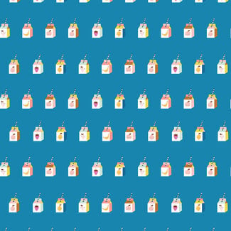 Cotton + Steel Cotton juice box - petrol blue