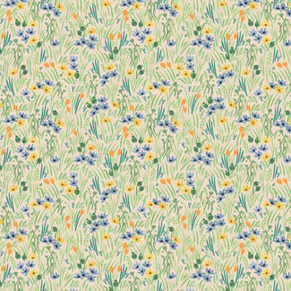 Cotton + Steel Cotton bramble - iris flowers