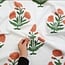 Fableism Woven cotton - indian block print sienna