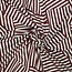 De Stoffenkamer Cotton Poplin - patchwork stripes burgundy
