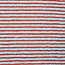 De Stoffenkamer Teddy stripes sky/red