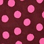 De Stoffenkamer Teddy jacquard dots burgundy