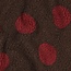 De Stoffenkamer Teddy jacquard dots dark brown