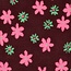 De Stoffenkamer Teddy jacquard flowers burgundy