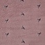 De Stoffenkamer Teddy embroidery flowers mauve pink