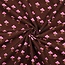 Babyrib pink flowers dark brown