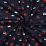 Babyrib foil cherries navy