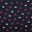 Babyrib foil cherries navy