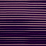 Tricot oeko-tex - horizontal breton stripes - purple/lilac