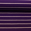 Tricot oeko-tex - horizontal breton stripes - purple/lilac