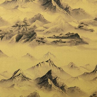 Viscose satijn bergen - beige