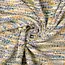Knit strepen - kobalt/oker