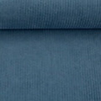 Ribbed Nicky Velours jeansblauw