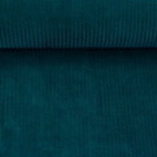 Ribbed Nicky Velours petrol groen