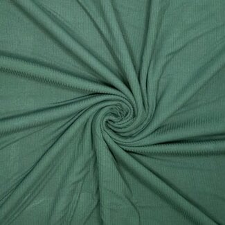 BAMBOO ribbed knit - donkergroen