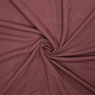 BAMBOO ribbed knit - Bordeaux