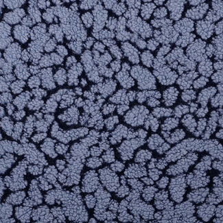 De Stoffenkamer Teddy Jacquard Luipaard - Indigo