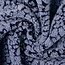 De Stoffenkamer Teddy Jacquard Luipaard - Indigo