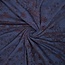 De Stoffenkamer Geweven bloemen jacquard chenille- denim/bordeaux