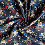 Babyrib flowers - navy/blue