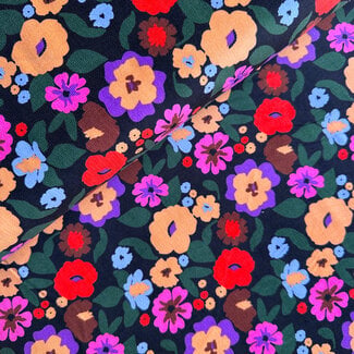 Babyrib flowers - bright orange/pink