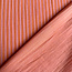 De Stoffenkamer Double Gauze cotton Tetra - double stripes peche/tangerine