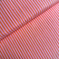 De Stoffenkamer Double Gauze cotton Tetra - double stripes peche/tangerine