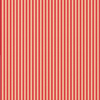 De Stoffenkamer Cotton Poplin stripes - peach/red