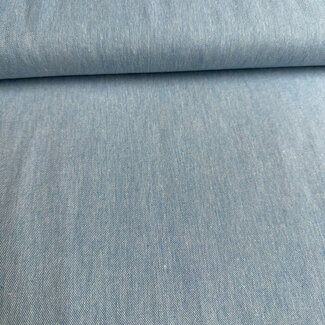 Recycled shirt cotton - chambray blue