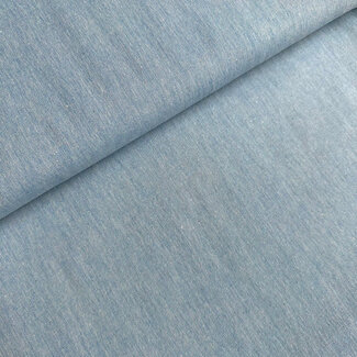 Recycled shirt cotton - chambray blue