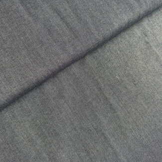 Recycled shirt cotton - chambray navy