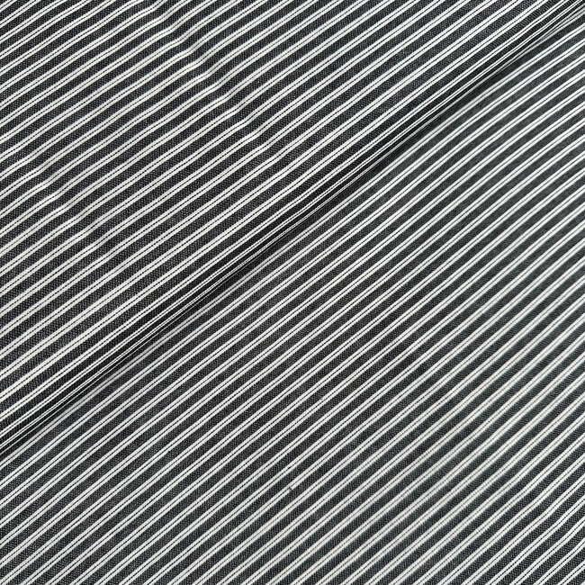 Recycled shirt cotton - stripe black