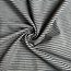 Recycled shirt cotton - stripe black