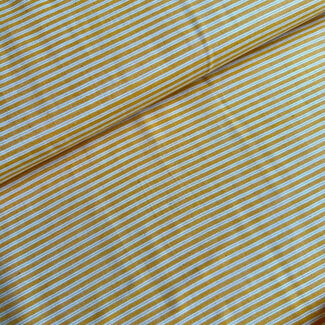 Recycled shirt cotton - stripe yellow