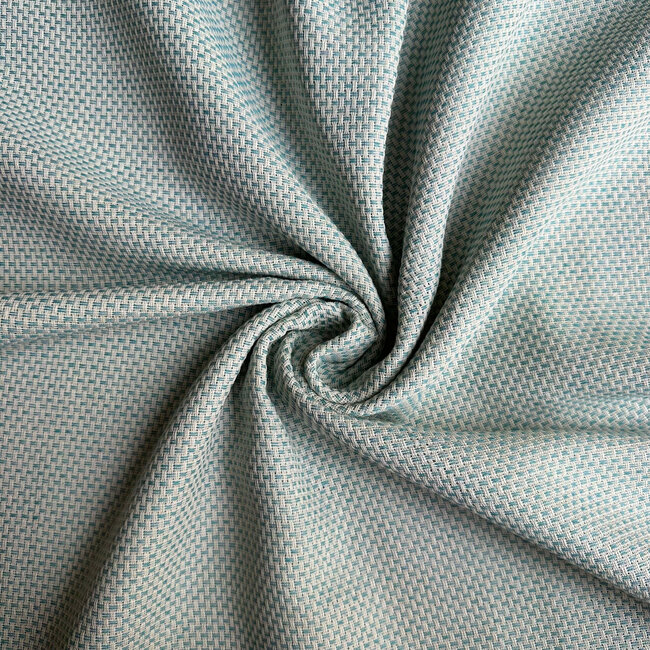 Recycled shirt cotton - basketweave sea green