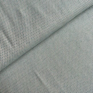 Recycled shirt cotton - basketweave sea green