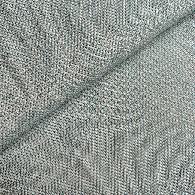Recycled shirt cotton - basketweave sea green