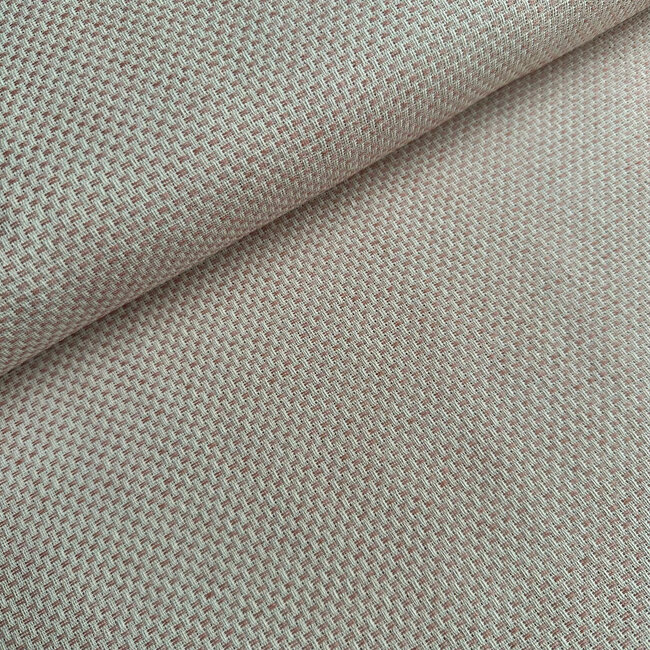 Recycled shirt cotton - basketweave pink