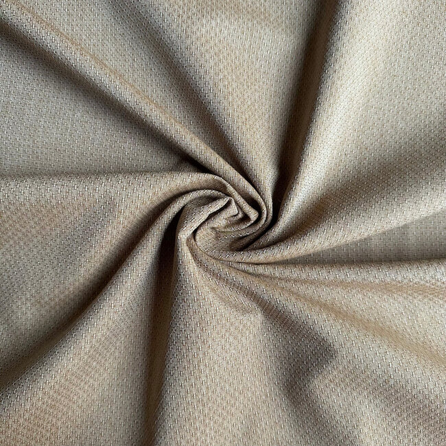 Recycled shirt cotton - panama weave brown