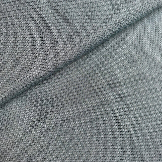 Recycled shirt cotton - panama weave navy