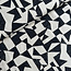 Kokka Echino Cotton linen Canvas - triangles black sand
