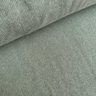 Light Cotton Knit - wit/groen