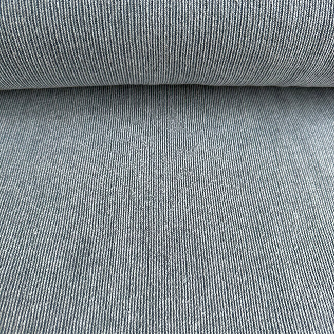 Light Cotton Knit - wit/blauw