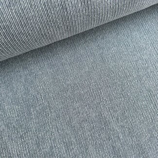 Light Cotton Knit - wit/blauw