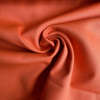 Canvas gabardine twill - koraal oranje
