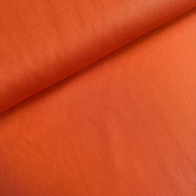 Canvas gabardine twill - koraal oranje