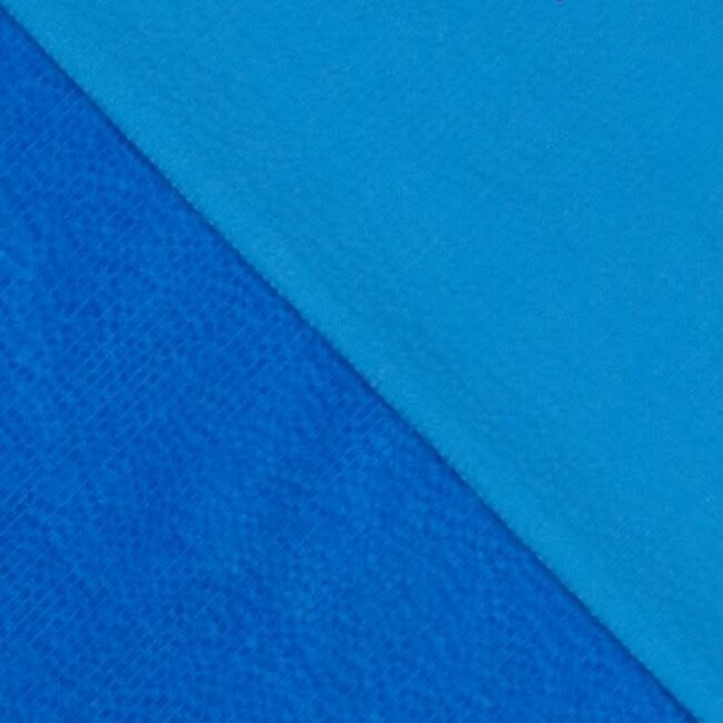 De Stoffenkamer Ribfluweel met brede ribbel blauw